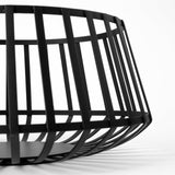 Emilio Set of 2 Black Metal Slated Bowls by Mercana at Eve Furniture