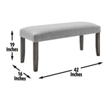 Emily Backless Bench by Steve Silver at Eve Furniture