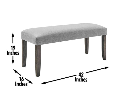 Emily Backless Bench by Steve Silver at Eve Furniture