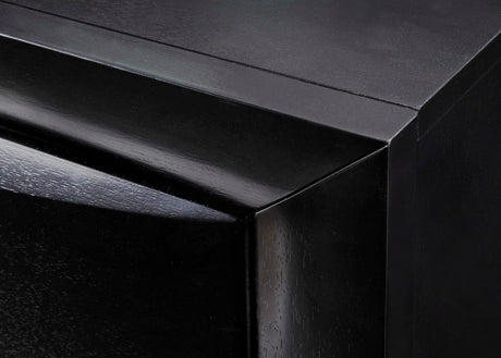 Emily Black Bedroom Mirror (Mirror Only) by Crown Mark at Eve Furniture