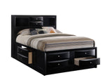 Emily Black Queen Storage Platform Bed by Crown Mark at Eve Furniture