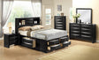 Emily Black Storage Platform Bedroom Set by Crown Mark at Eve Furniture
