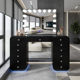 Emily Black Vanity Set by New Era Innovations at Eve Furniture