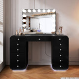 Emily Black Vanity Set by New Era Innovations at Eve Furniture