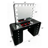 Emily Black Vanity Set by New Era Innovations at Eve Furniture