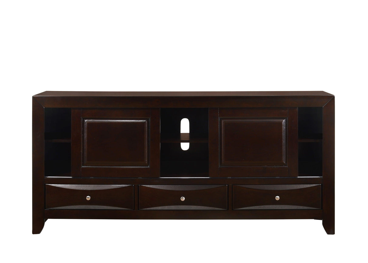Emily Dark Cherry 68" TV Stand by Crown Mark at Eve Furniture