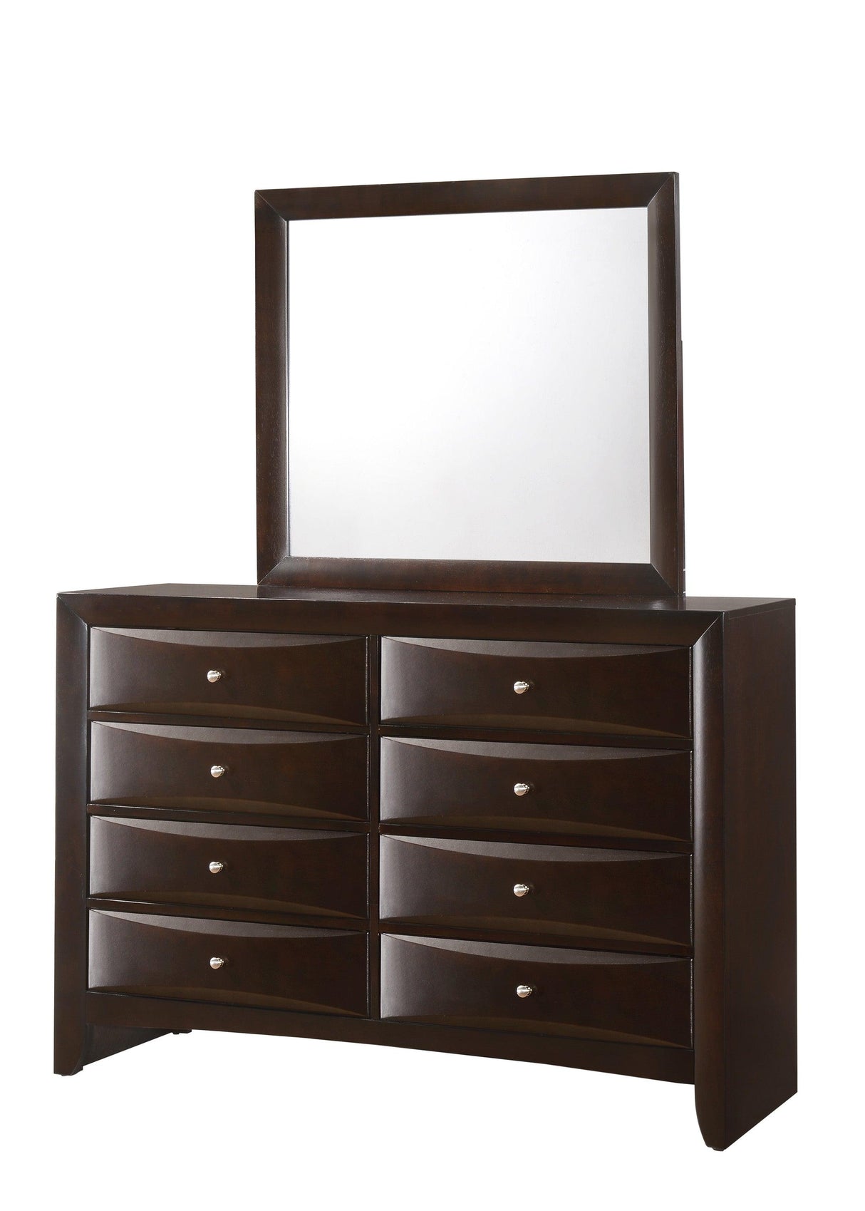 Emily Dark Cherry Bedroom Mirror (Mirror Only) by Crown Mark at Eve Furniture