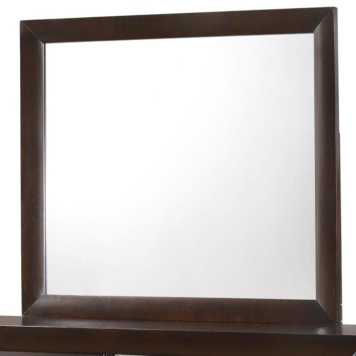 Emily Dark Cherry Bedroom Mirror (Mirror Only) by Crown Mark at Eve Furniture