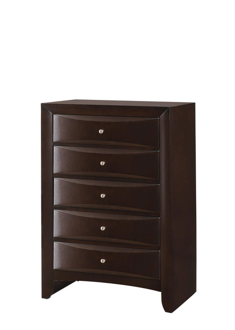Emily Dark Cherry Chest by Crown Mark at Eve Furniture