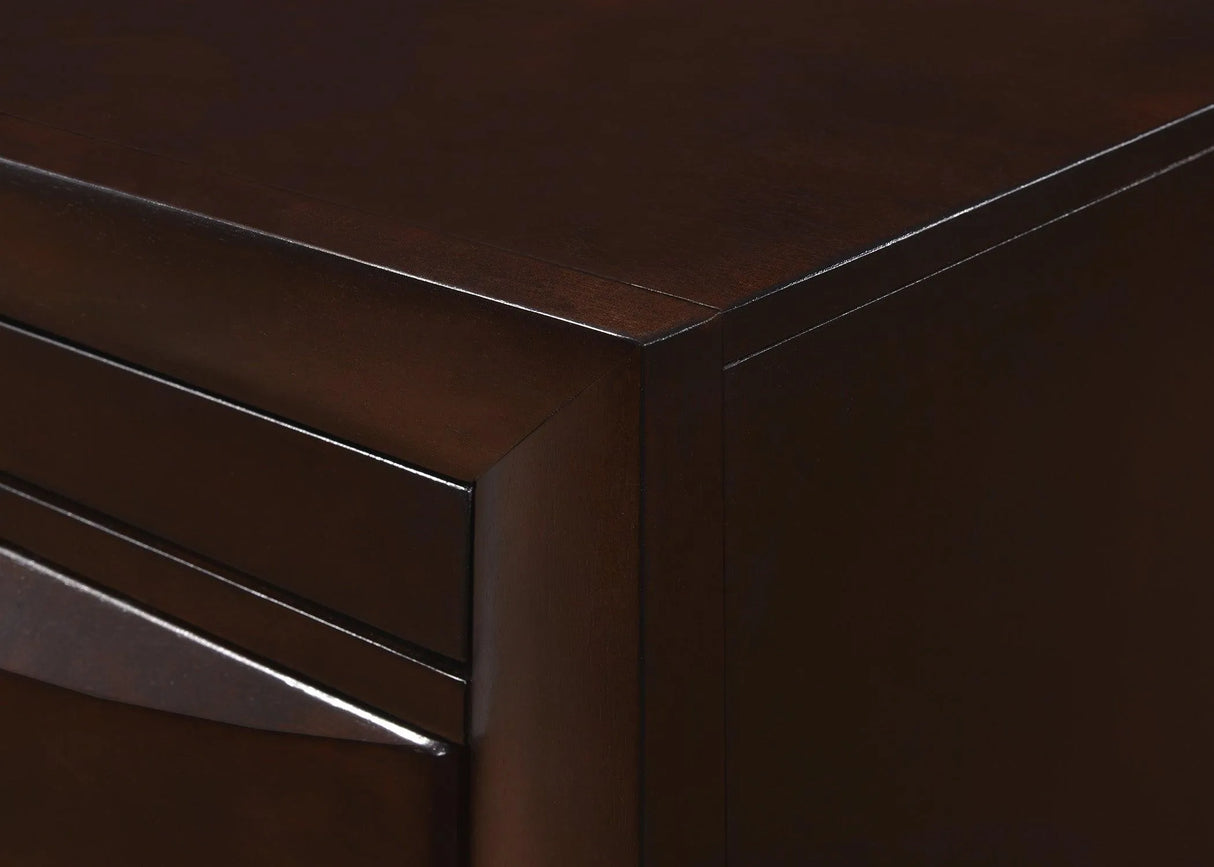 Emily Dark Cherry Dresser by Crown Mark at Eve Furniture