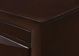 Emily Dark Cherry Nightstand by Crown Mark at Eve Furniture