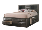 Emily Gray Storage Platform Bedroom Set by Crown Mark at Eve Furniture