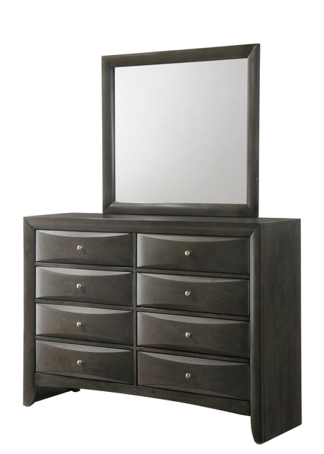 Emily Gray Storage Platform Bedroom Set by Crown Mark at Eve Furniture
