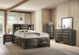 Emily Gray Storage Platform Bedroom Set by Crown Mark at Eve Furniture