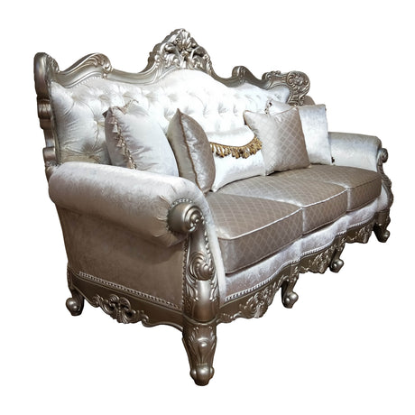 Emily Pearl White Living Room Set by Cosmos Furniture at Eve Furniture