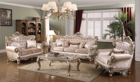 Emily Pearl White Living Room Set by Cosmos Furniture at Eve Furniture