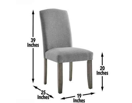 Emily Side Chair by Steve Silver at Eve Furniture
