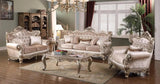 Emily Transitional Beige Wood Finish Living Room Set by Cosmos Furniture at Eve Furniture