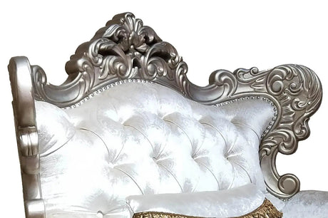 Emily Transitional Style Chair In Champagne Finish Wood by Cosmos Furniture at Eve Furniture