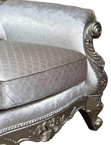 Emily Transitional Style Chair In Champagne Finish Wood by Cosmos Furniture at Eve Furniture