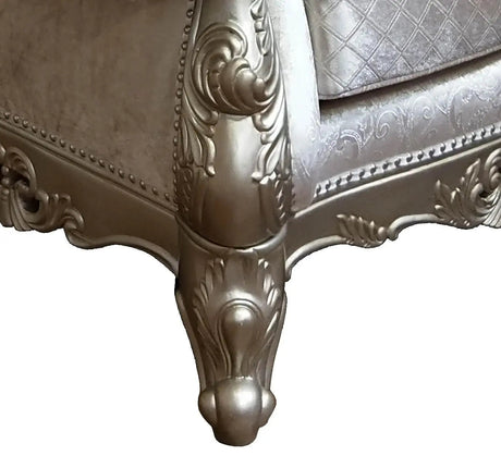 Emily Transitional Style Chair In Champagne Finish Wood by Cosmos Furniture at Eve Furniture