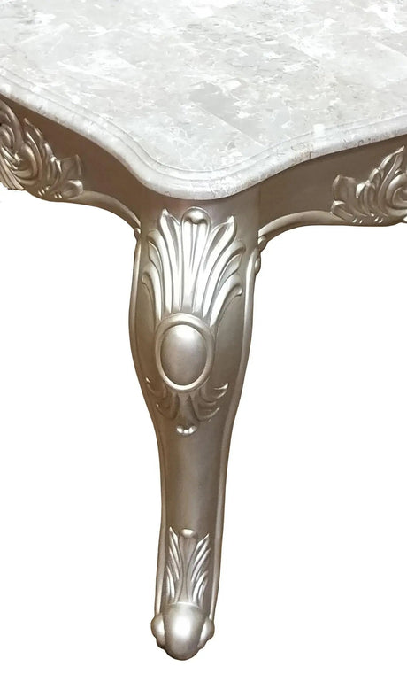 Emily Transitional Style End Table In Champagne Finish Wood by Cosmos Furniture at Eve Furniture