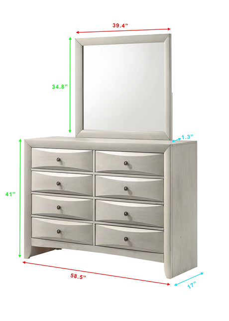 Emily White Storage Platform Bedroom Set by Crown Mark at Eve Furniture