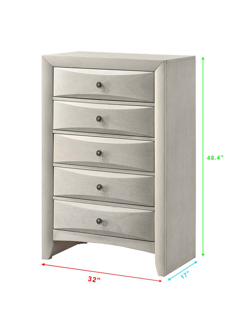 Emily White Storage Platform Bedroom Set by Crown Mark at Eve Furniture