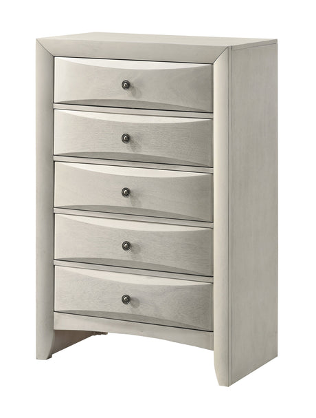 Emily White Storage Platform Bedroom Set by Crown Mark at Eve Furniture