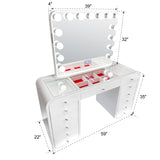 Emily White Vanity Set by New Era Innovations at Eve Furniture