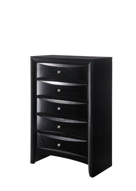 Emily Black Chest by Crown Mark at Eve Furniture