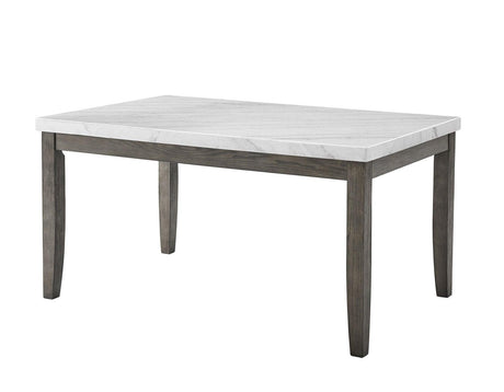 Emily White Marble Top Dining Table by Steve Silver at Eve Furniture
