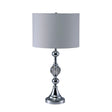 Emi White/Silver Table Lamp by Furniture of America at Eve Furniture