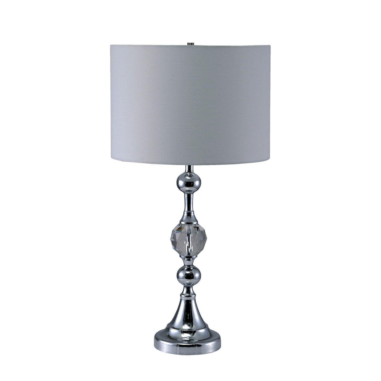 Emi White/Silver Table Lamp by Furniture of America at Eve Furniture