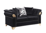 Emma Black Sofa & Loveseat by New Era Innovations at Eve Furniture