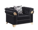 Emma Black Sofa & Loveseat by New Era Innovations at Eve Furniture