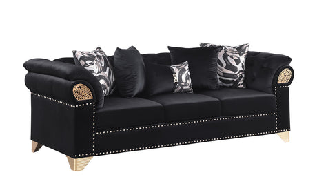 Emma Black Sofa & Loveseat by New Era Innovations at Eve Furniture