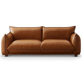 Emma Mid Century Modern Luxury Cognac Leather Sofa by Ashcroft Furniture at Eve Furniture