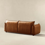 Emma Mid Century Modern Luxury Cognac Leather Sofa by Ashcroft Furniture at Eve Furniture