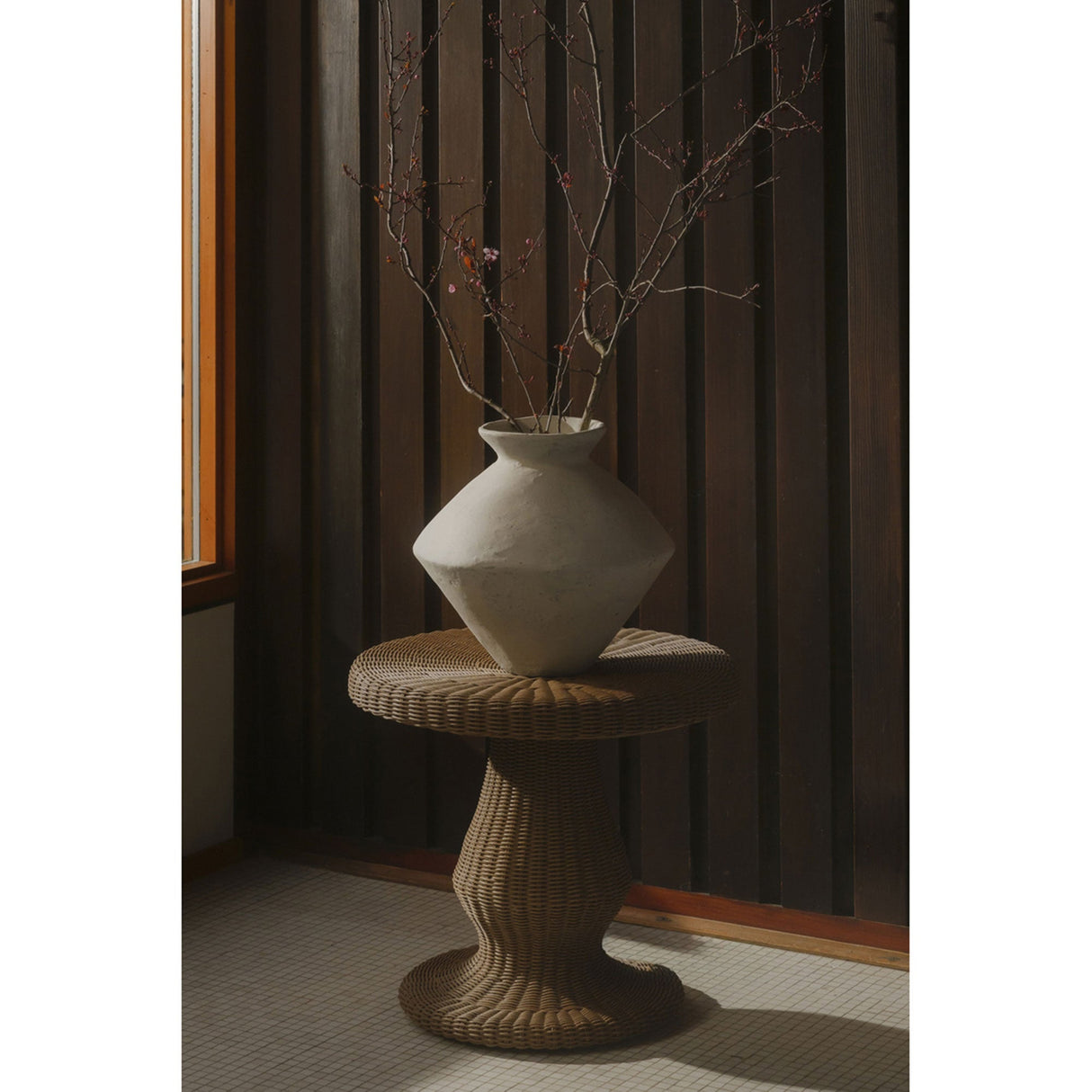 Emmeline Natural Outdoor Side Table by Moe's Home at Eve Furniture