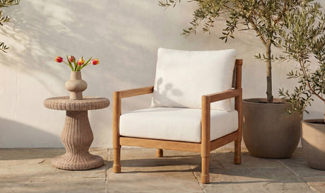 Emmeline Outdoor Side Table Natural by Moe's Home at Eve Furniture