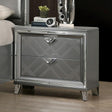 Emmeline Silver Night Stand by Furniture of America at Eve Furniture