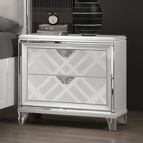 Emmeline White 4-Piece Queen Bedroom Set by Furniture of America at Eve Furniture