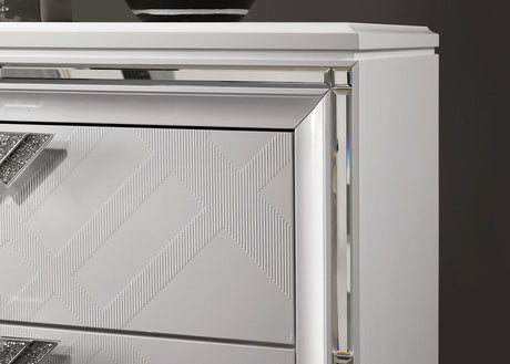 Emmeline White 4-Piece Queen Bedroom Set by Furniture of America at Eve Furniture