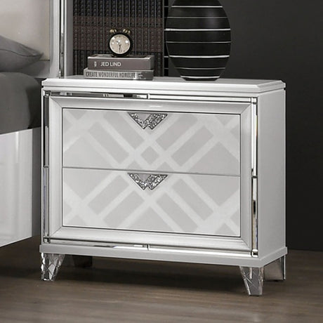 Emmeline White 5-Piece Queen Bedroom Set by Furniture of America at Eve Furniture