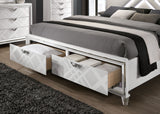 Emmeline White California King Bed by Furniture of America at Eve Furniture