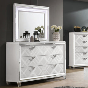 Emmeline White Dresser by Furniture of America at Eve Furniture