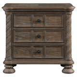 Emmett 3-drawer Nightstand Walnut