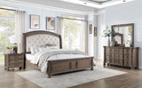 Emmett Walnut/Beige 4-Piece Eastern King Bedroom Set