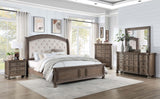 Emmett Walnut/Beige 5-Piece Eastern King Bedroom Set